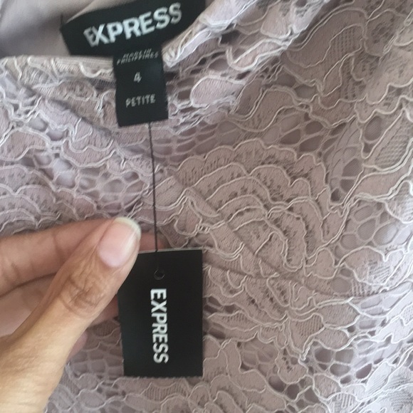 Express dusty rose lace sheath dress - Picture 6 of 7